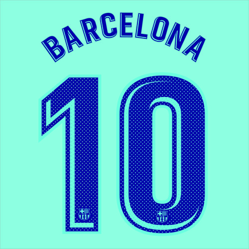17-18 Barcelona Away Printing