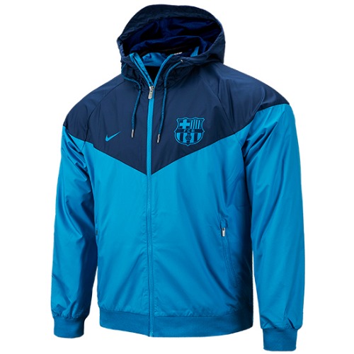 18-19 Barcelona NSW Authentic Woven WindRunner Jacket - Blue