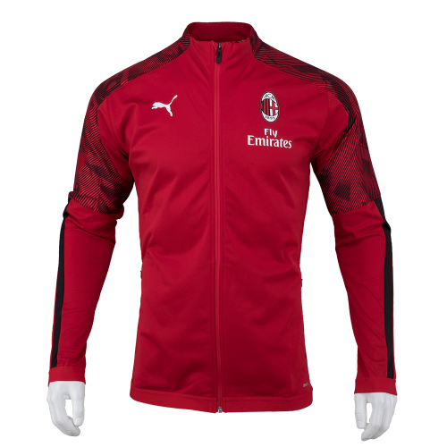 19-20 AC Milan Stadium Poly Jacket - Red