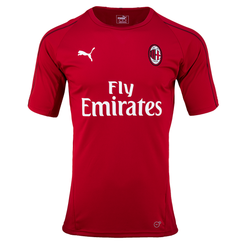 18-19 AC Milan Training Jersey - Red
