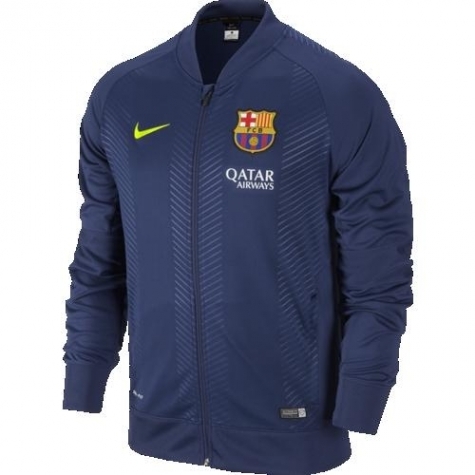 [해외][Order] 14-15 Barcelona Pre-Match Knit Jacket - Navy