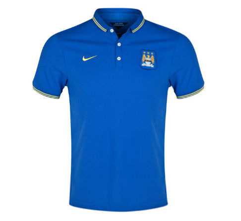 [해외][Order] 14-15 Manchester City Authentic Polo Shirt - Royal Blue