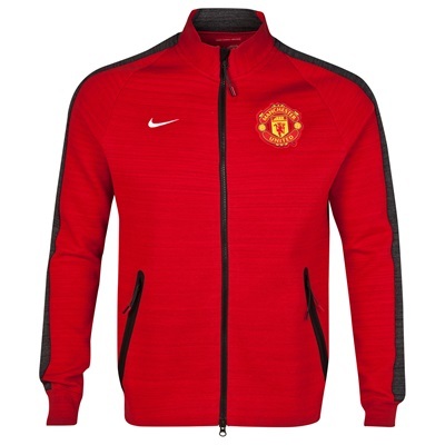 [해외][Order] 14-15 Manchester United Tech Track Jacket - University Red Heather