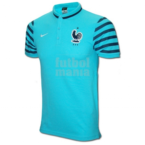 [해외][Order] 15-16 France(FFF) Authentic League Polo Shirt - Sky Blue