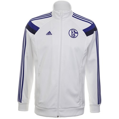 [Order] 14-15 Schalke 04 Anthem Jacket - White/Cobalt