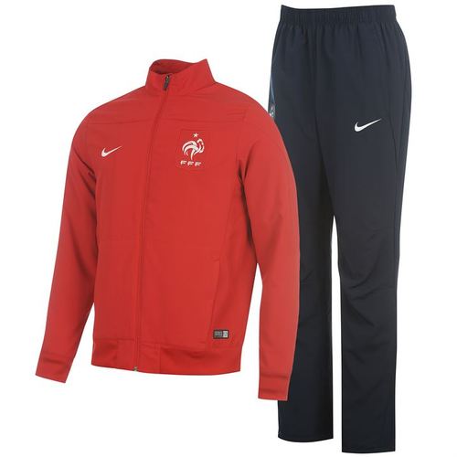 [Order] 14-15 France (FFF) Boys Woven Tracksuit (Red) - KIDS