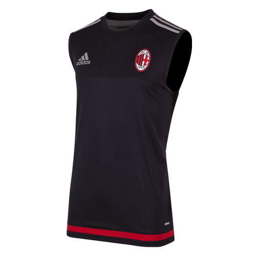 [해외][Order] 15-16 AC Milan Training Sleeve less Jersey - Black