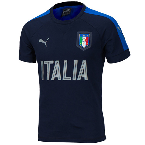 15-16 이탈리아 (Italy / FIGC) 캐주얼 퍼포먼스 티셔츠 - 남색/회색