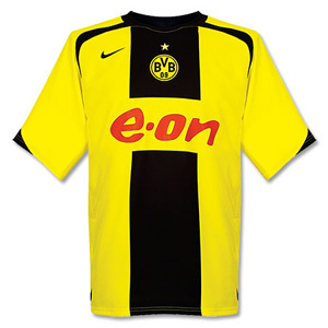 05-06 Borussia Dortmund Home + 10 ROSICKY + BUNDES LIGA Patch (Size:M)