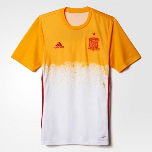 16-17 Spain (FEF) Pre-Match Shirt - WHITE/Yellow