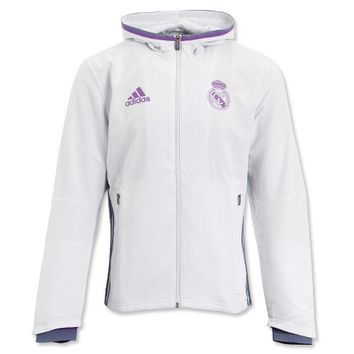 [해외][Order] 16-17 Real Madrid (RCM) Presentation Jacket - Crystal White/Super Purple
