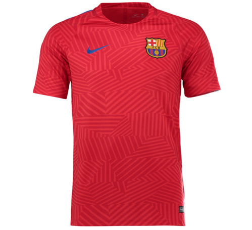 [해외][Order] 16-17 Barcelona Boys Dry Squad Top (University Red/Sport Royal)