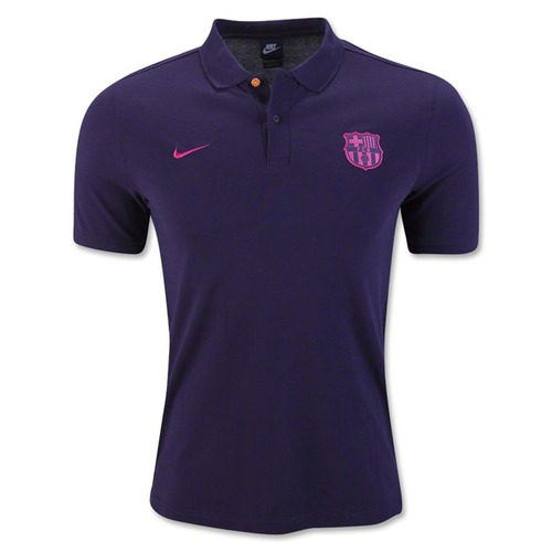 [해외][Order] 16-17 Barcelona Core Polo - Purple Dynasty/Vivid Pink