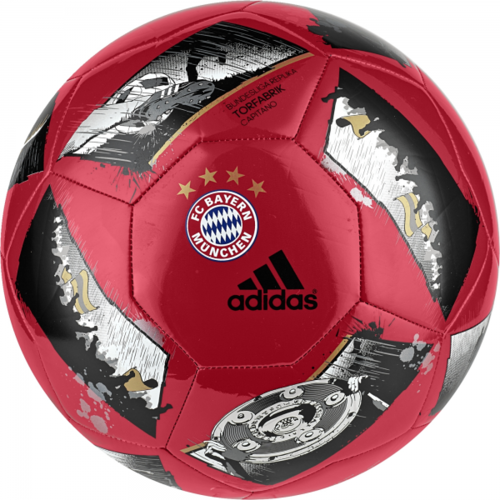 [해외][Order] 16-17 Bayern Munich Ball - Capitano - True Red/Silver Metallic/Black