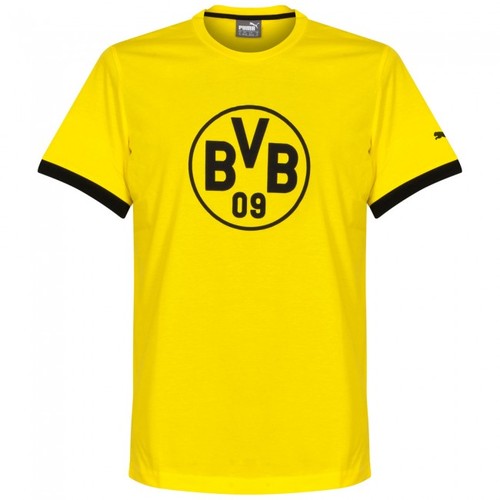 [해외][Order] 16-17  Borussia Dortmund(BVB) Badge Tee - Black/Cyber Yellow