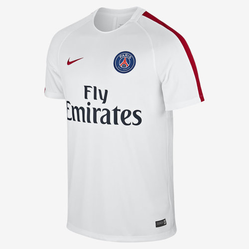 [해외][Order] 16-17 Paris Saint-Germain  Squad Top - White/University Red