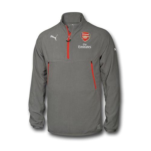 [해외][Order] 16-17 Arsenal Training Fleece With Sponsor - Steel Gray