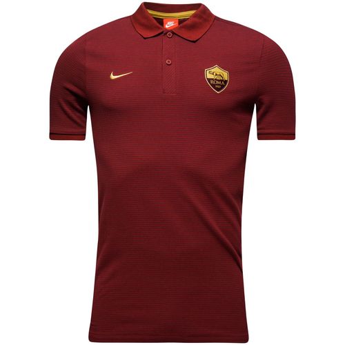 [해외][Order] 16-17 AS Roma  Authentic Polo - Team Red/Night Maroon/Gold