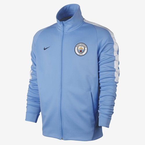 [해외][Order] 17-18 Manchester City Authentic Franchise Jacket - Field Blue/White/Midnight Navy