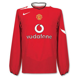04-06 Manchester United Home L/S + 10 v.Nistelrooy + P/L Patch (Size:M) 