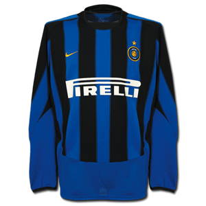03-04 Inter Milan Home L/S + 32 VIERI (Size:M)