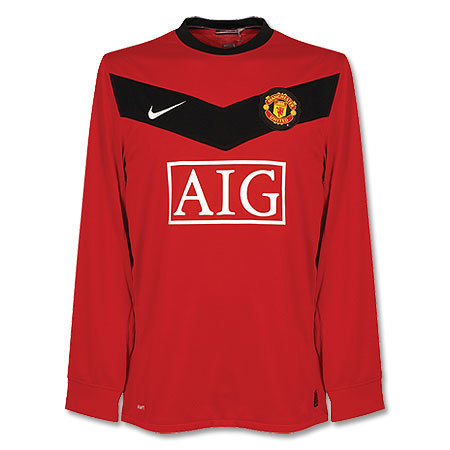 09-10 Manchester United UCL(Champions League) Home L/S (Size;M)