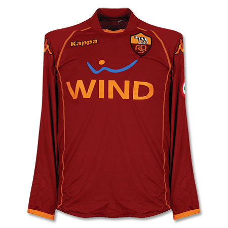 08-09 AS Roma Home L/S(Player Issue Version) + 10 TOTTI