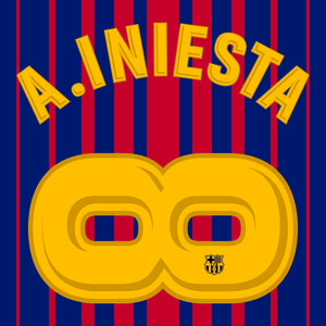 17-18 바르셀로나(FC Barcelona) INFINITE INIESTA 프린팅