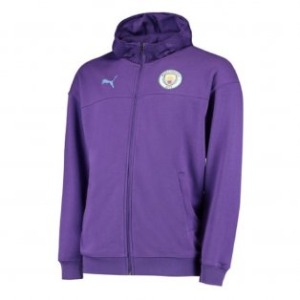 [해외][Order] 19-20 Manchester City Casuals Zip/Thru Hoody Jacket - Tillandsia Purple