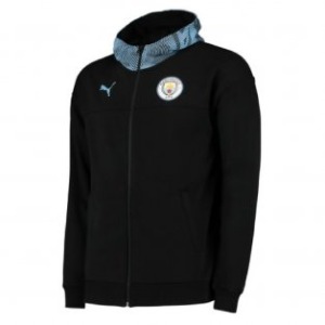 [해외][Order] 19-20 Manchester City Casuals Zip/Thru Hoody Jacket - Puma Black
