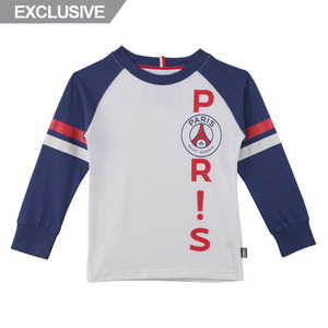 [Order] 14-15 PSG T-Shirt - Long Sleeve Byos (White) - KIDS