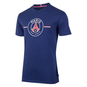 [Order] 14-15 PSG Logo Stripe T-Shirt - Blue