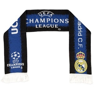 [Order] 14-15 Real Madrid UCL (UEFA Champions League) Fan Scarf - Black