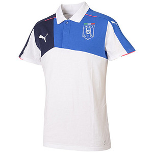 [해외][Order] 15-16 Italy Boys Stadium Polo Shirt (White) - KIDS