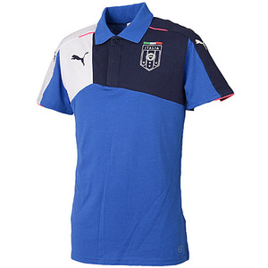 [해외][Order] 15-16 Italy Boys Stadium Polo Shirt (Blue) - KIDS