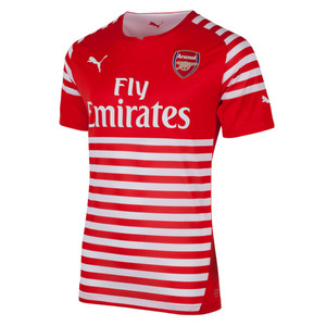 [해외][Order] 14-15 Arsenal Pre Match Jersey - High Risk Red