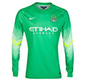 [해외][Order] 14-15 Manchester City Home Goalkeeper Shirt - Green