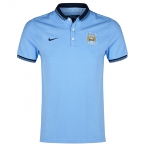 [해외][Order] 14-15 Manchester City Authentic Polo Shirt - Field Blue