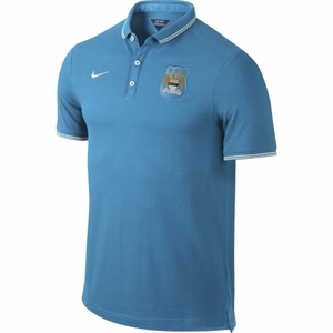 [해외][Order] 14-15 Manchester City Authentic Polo Shirt - Vivid Blue