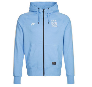 [해외][Order] 14-15 Manchester City Authentic AW77 Full Zip Hoody - Field Blue