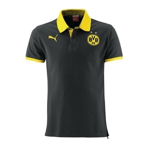[Order] 14-15 Borussia Dortmund (BVB) Cotton Polo Shirt (Black) - KIDS