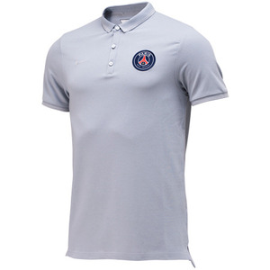 [Order] 14-15 PSG Authentic League Polo Shirt - Grey