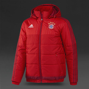 [해외][Order] 15-16 Bayern Munchen Padded Jacket - True Red/Craft Red