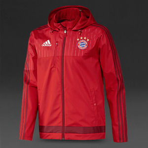 [해외][Order] 15-16 Bayern Munchen Travel Jacket - True Red/Craft Red