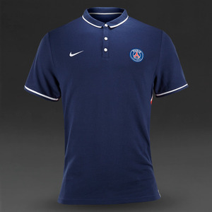 [해외][Order] 15-16  Paris Saint Germain(PSG) Authentic League Polo - Midnight Navy/White