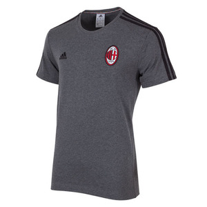 [해외][Order] 15-16 AC Milan 3 Stripe T-Shirt - Black