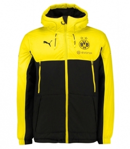 [해외][Order] 15-16 Borussia Dortmund (BVB) Reversible Jacket - Black/Yellow