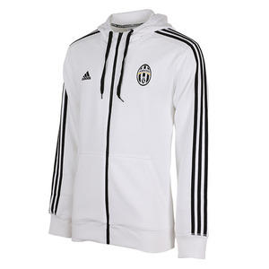 [해외][Order] 15-16 Juventus 3 Stripes Zip Hoody - White