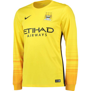 [해외][Order] 15-16 Manchester City Away GK(Goal Keeper) Jersey - Chrome Yellow/University Gold/Black