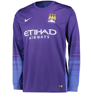 [해외][Order] 15-16 Manchester City Away GK(Goal Keeper) Jersey - Court Purple/Football White